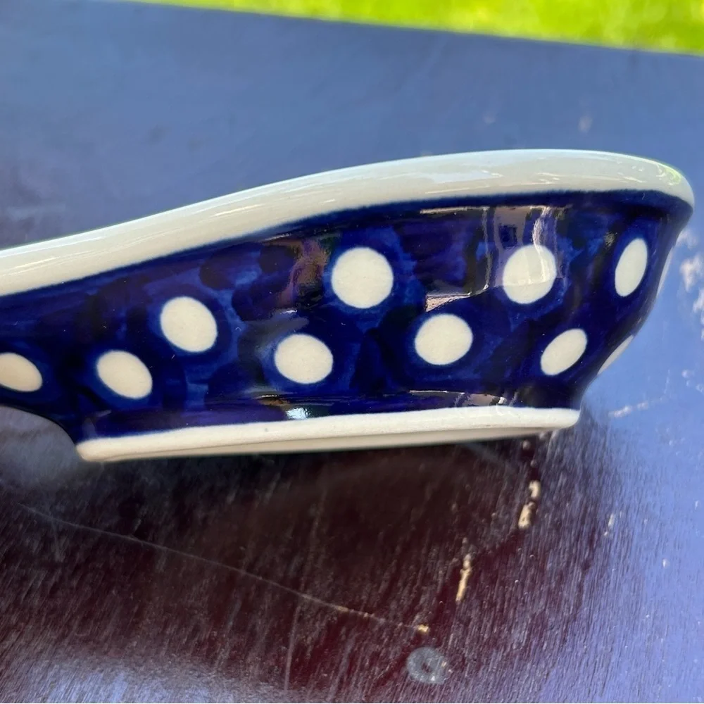 Vintage Polish Spoon Rest Hand-made in Poland